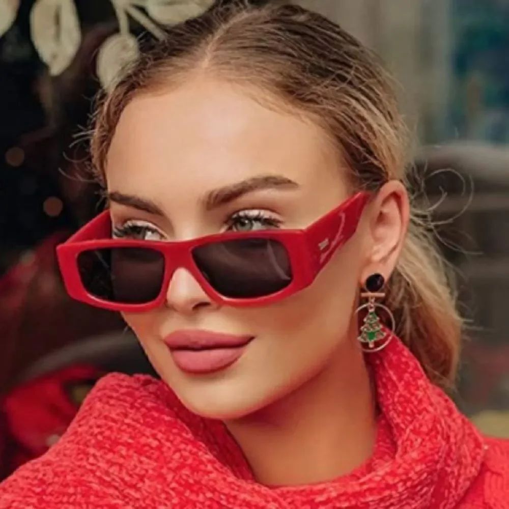 Retro Vintage Rectangular Sunglasses